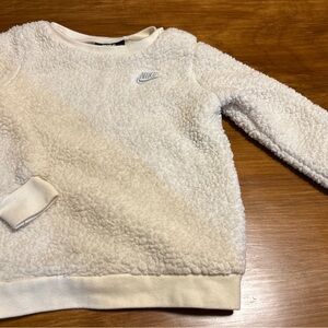 Nike White Fleece Pullover